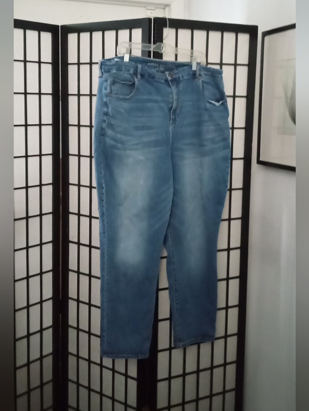 American Eagle Outfitters Men's Medium Blue Slim Straight Jeans
